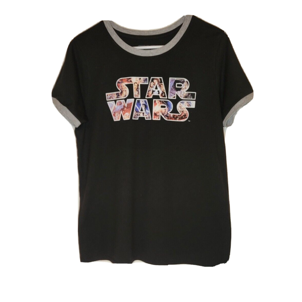 Star Wars Skywalker Saga Han Solo Aniken Black T-Shirt Size Women's L
